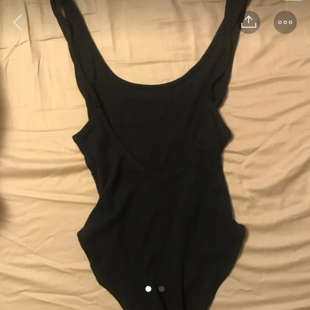 Urban oufitters ribbed low cut bodysuit